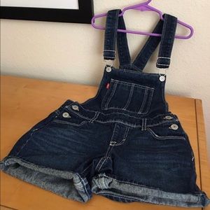 Girl’s Levi’s  Cotton Shortalls Size 7, 12